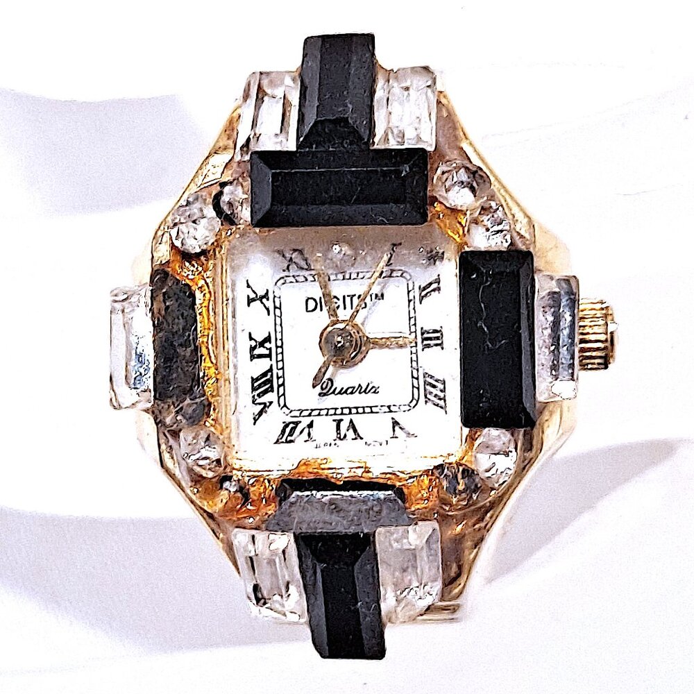 Vintage Bonetto Women's Finger Watch Digits Collection Quartz Japan Movement